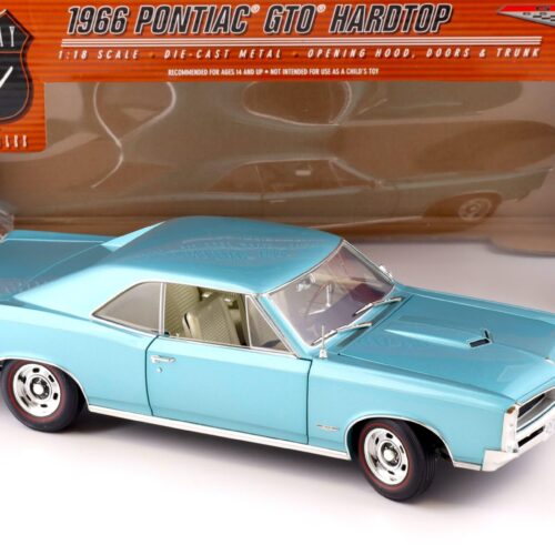 1:18 Highway61 Pontiac GTO Hardtop Coupe 1966 petrol blue metallic 50584