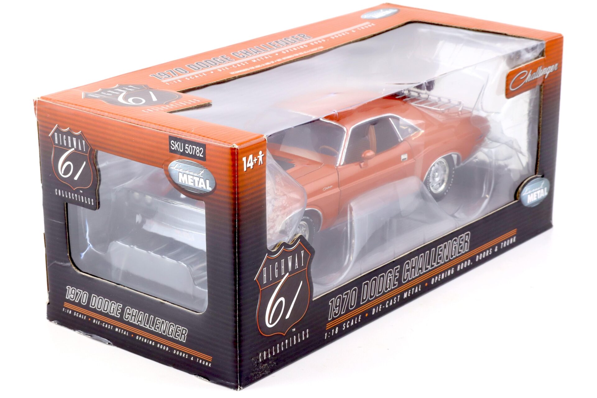 1:18 Highway61 Dodge Challenger Coupe 1970 orange metallic 50782