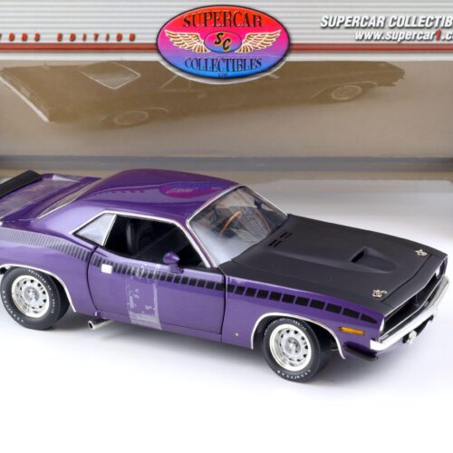 1:18 Highway61 Supercar 1970 Plymouth AAR Cuda Coupe purple metallic 50237