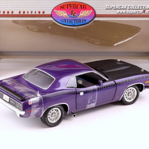 1:18 Highway61 Supercar 1970 Plymouth AAR Cuda Coupe purple metallic 50237