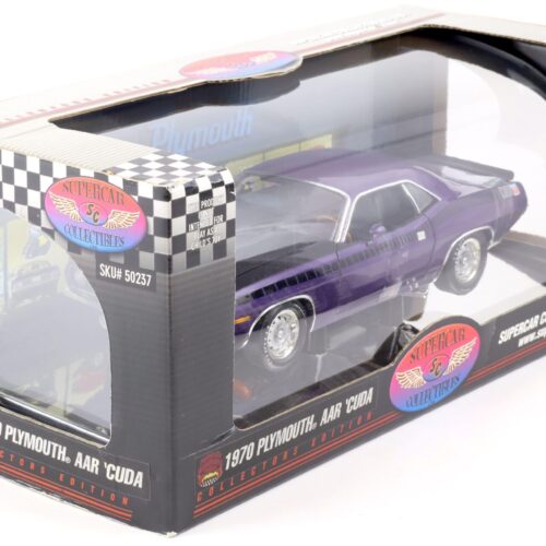 1:18 Highway61 Supercar 1970 Plymouth AAR Cuda Coupe purple metallic 50237