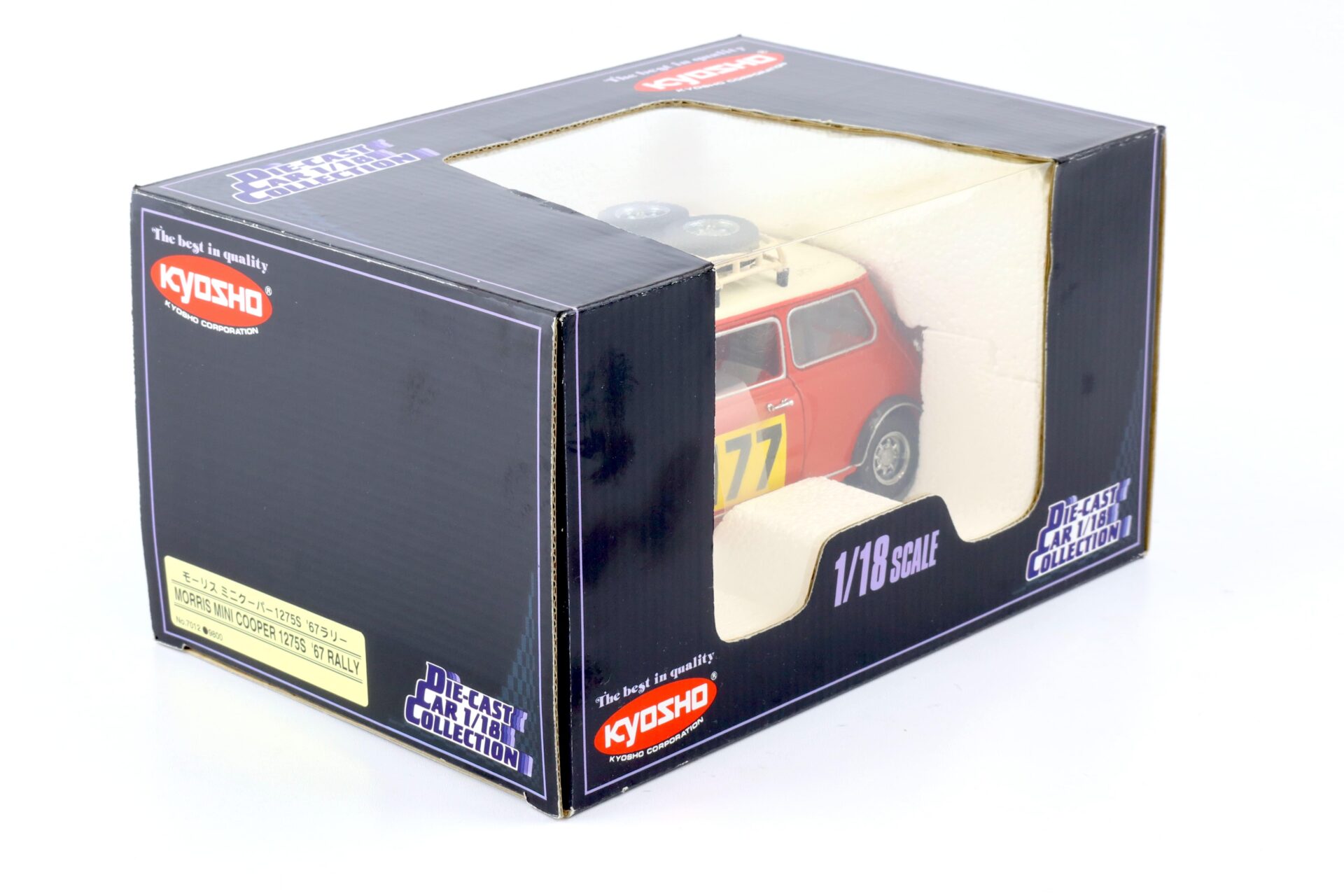 1:18 Kyosho 1967 Morris Mini Cooper 1275S Rally Monte Carlo #177 red/ white