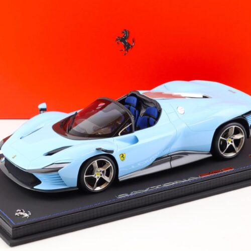 1:18 BBR Ferrari SP3 Daytona Icona Azzuro la Plata with Showcase - Limited 24 pcs.