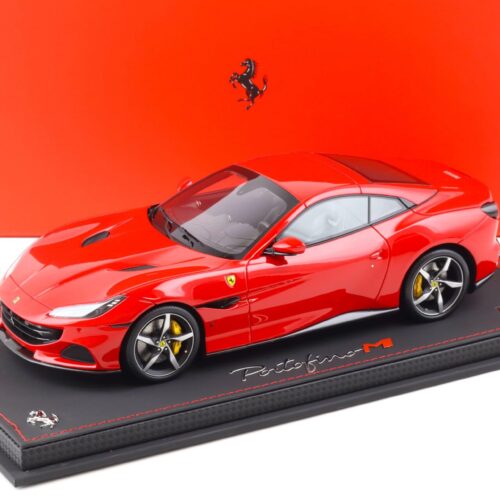 1:18 BBR Ferrari Portofino M Spider closed roof 2020 Rosso Corsa with Showcase - Limited 10 pcs.
