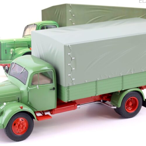 1:18 Schuco Edition Mercedes L3500 Pritsche/ Plane 1950 reseda green 450050100