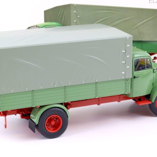 1:18 Schuco Edition Mercedes L3500 Pritsche/ Plane 1950 reseda green 450050100