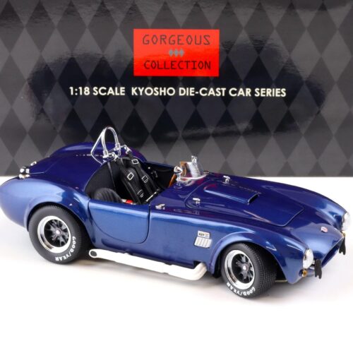 1:18 Kyosho Shelby Cobra 427 S/C Racing Screen blue metallic 08046BL - Image 2