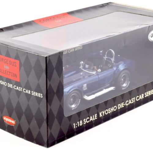 1:18 Kyosho Shelby Cobra 427 S/C Racing Screen blue metallic 08046BL - Image 5