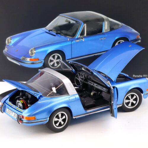 1:18 Schuco Porsche 911 S Targa 1973 blue metallic 450035400