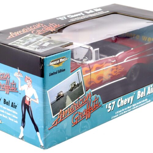 1:18 ERTL 1957 Chevrolet Bel Air Convertible American Graffiti red/ with flames
