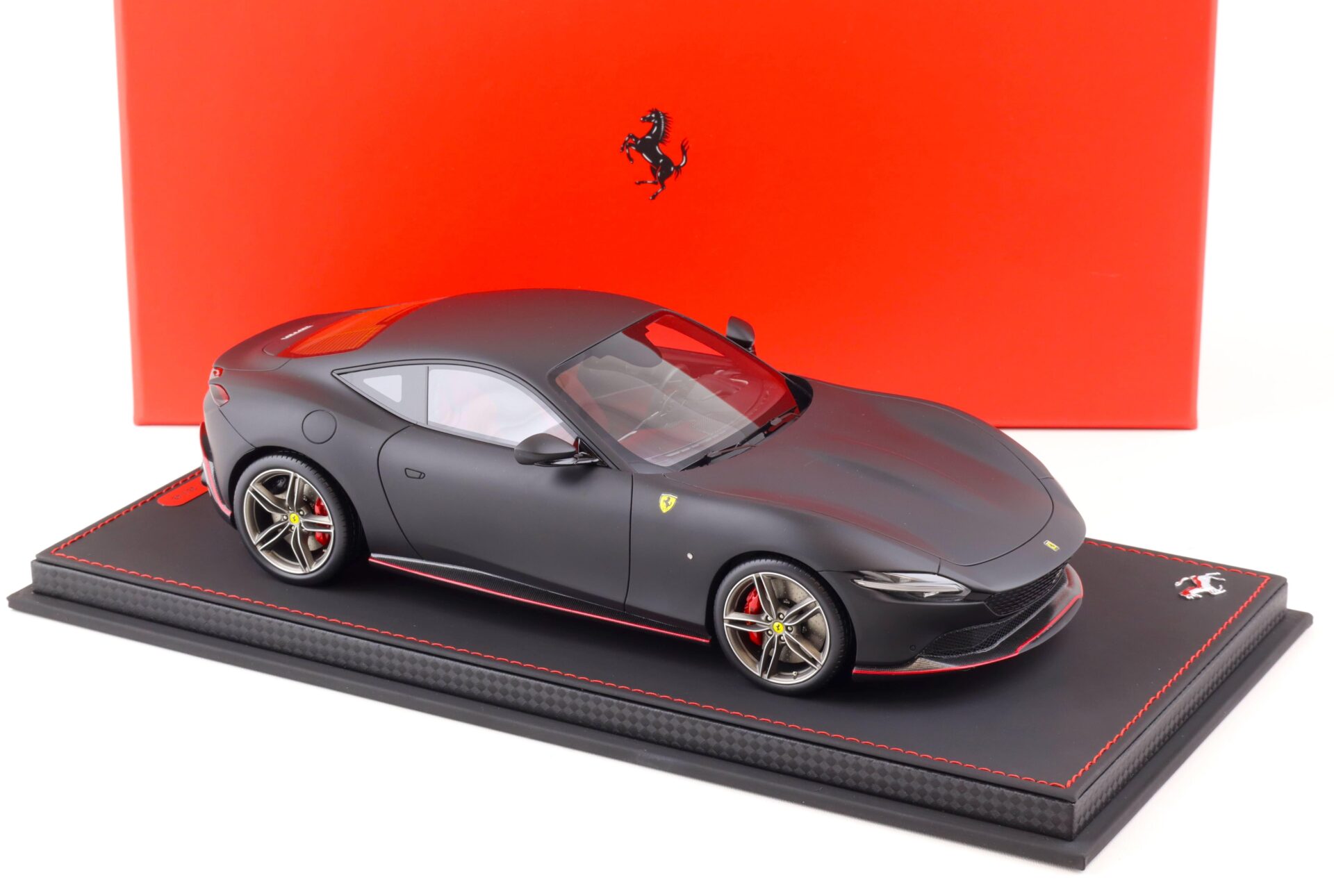 1:18 BBR Ferrari Roma matt black Nero Opaco/ grey wheels - Limited 48 pcs.