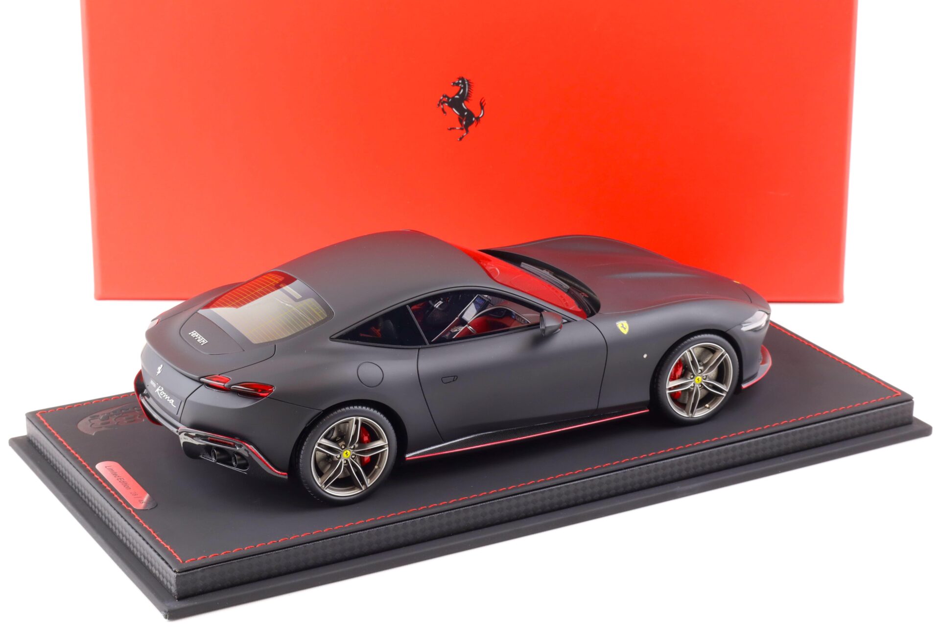 1:18 BBR Ferrari Roma matt black Nero Opaco/ grey wheels - Limited 48 pcs.