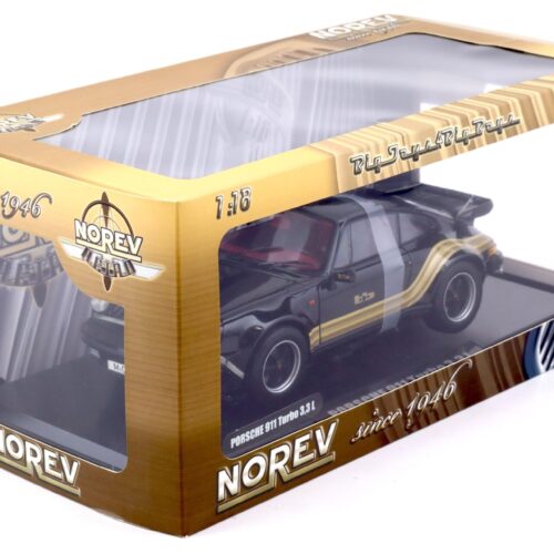 1:18 Norev Porsche 911 Turbo 3.3 Coupe B&B Buchmann 1976 black 187543