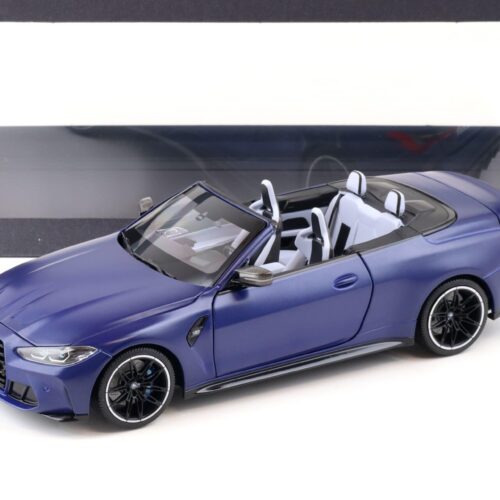 1:18 Minichamps BMW M4 Convertible (G83) Frozen Portimao blue 2020 DEALER VERSION
