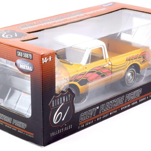 1:18 Highway61 Chevrolet Fleetside Pickup 1972 yellow/ white Eagle Graphic 50879