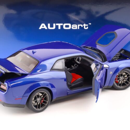 1:18 AUTOart Dodge Challenger R/T Scat Pack Widebody 2022 Indigo blue 71772
