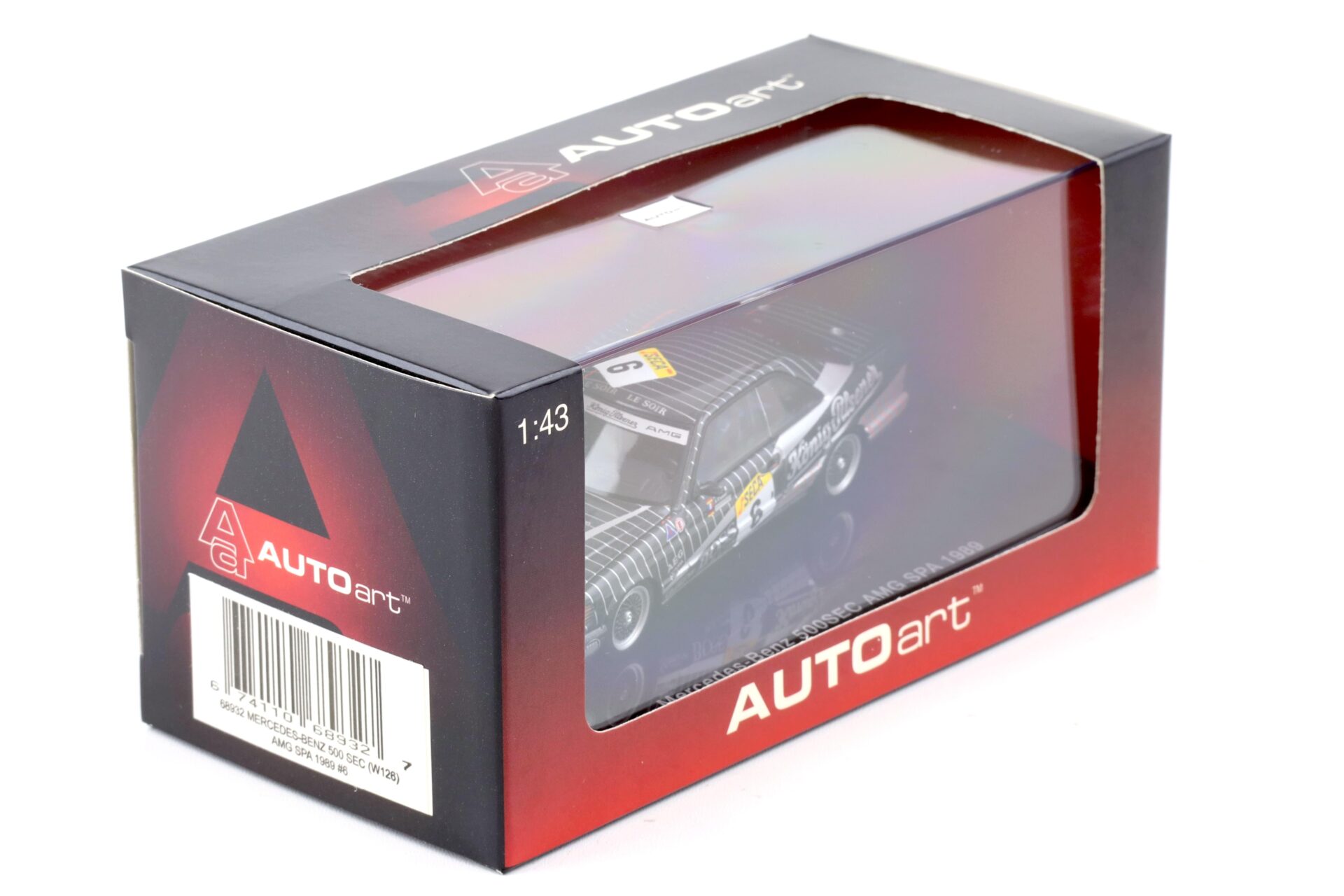 1:43 AUTOart Mercedes 500SEC (W126) AMG SPA 1989 #6 König Pilsner 68932