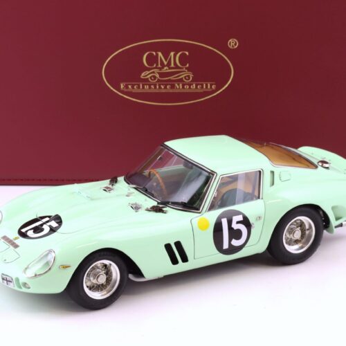 1:18 CMC Ferrari 250 GTO RHD Goodwood 1962 #15 Stirling Moss green M-247