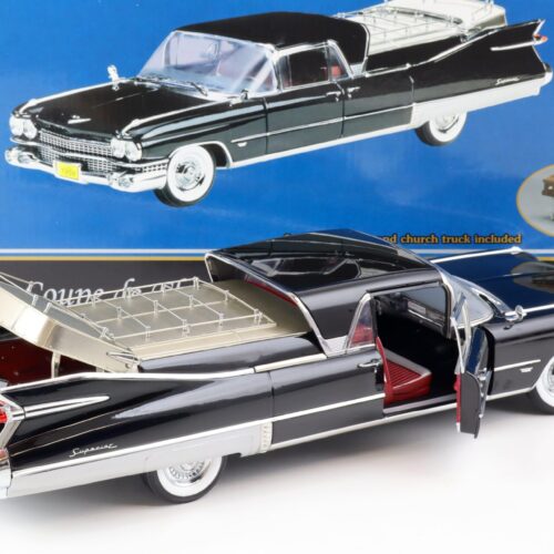 1:18 Sunset Coach Precision 1959 Cadillac Superior HEARSE Coupe de Fleur black