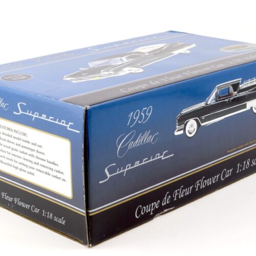 1:18 Sunset Coach Precision 1959 Cadillac Superior HEARSE Coupe de Fleur black