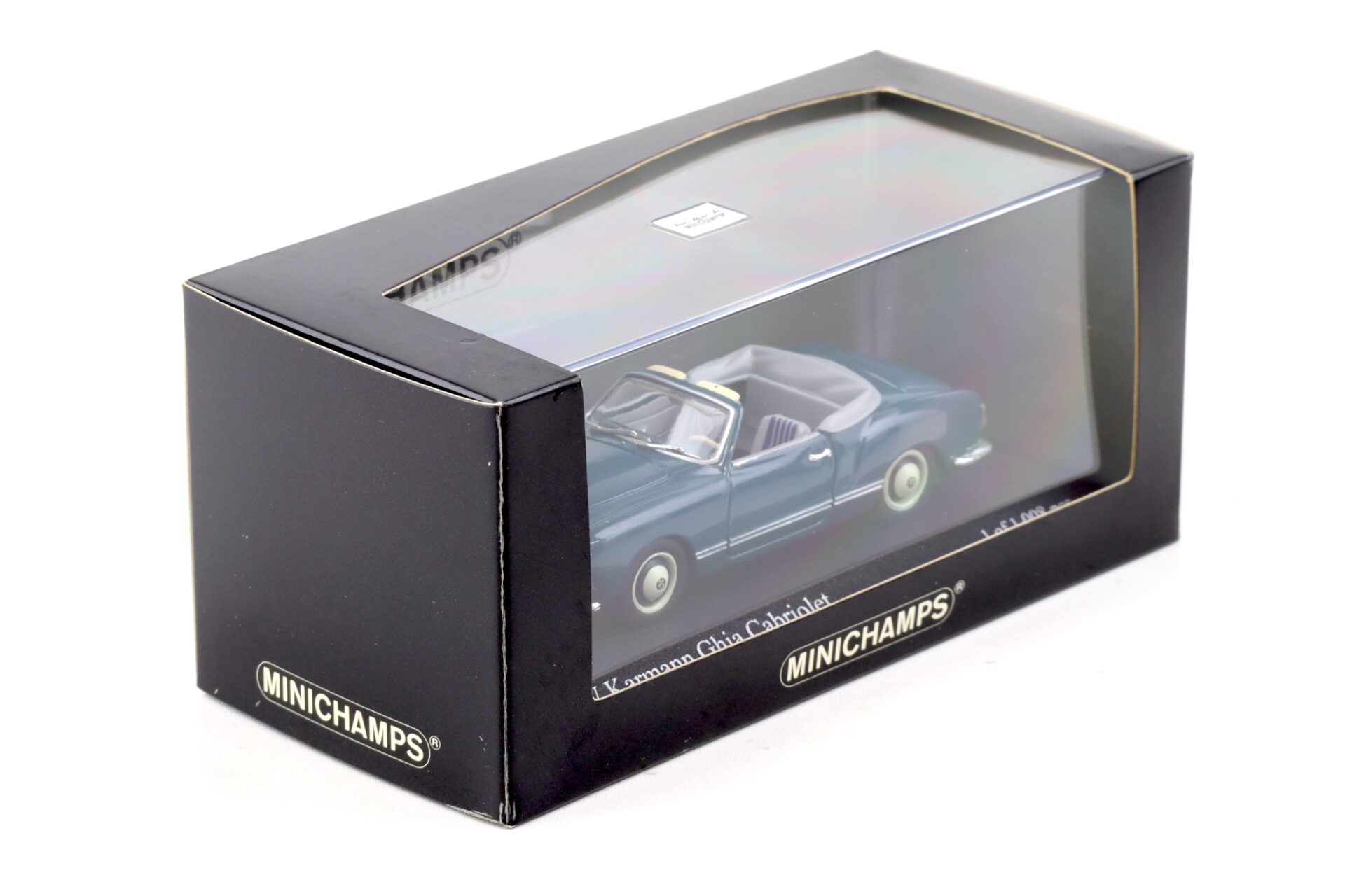 1:43 Minichamps VW Karmann Ghia Cabriolet 1957 See blue