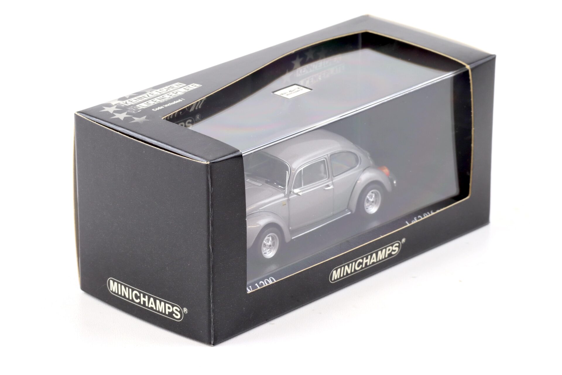 1:43 Minichamps VW Käfer 1200 Zinn grey metallic 1983