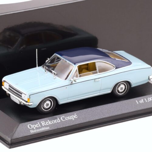 1:43 Minichamps Opel Rekord C Coupe 1966 Horizont blue