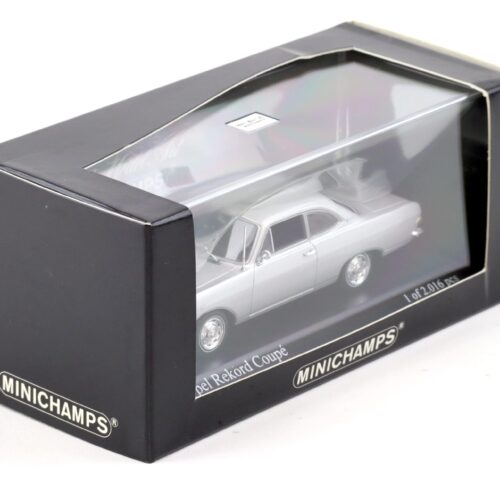 1:43 Minichamps Opel Rekord A Coupe 1963 Laplata silver - Image 3