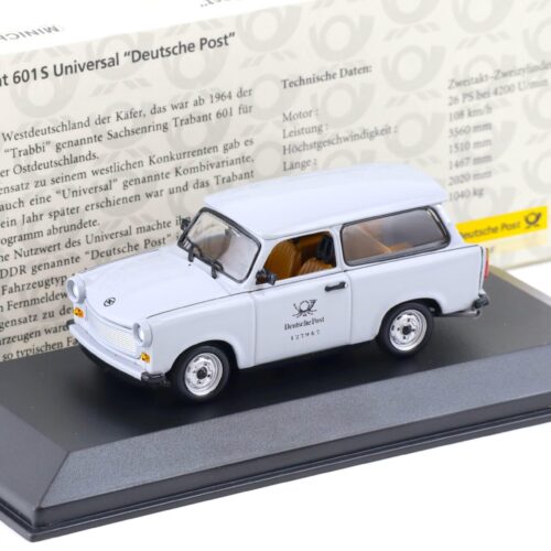 1:43 Minichamps Trabant 601 S Universal Deutsche Post grey 006278