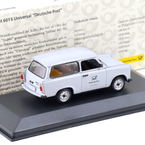 1:43 Minichamps Trabant 601 S Universal Deutsche Post grey 006278