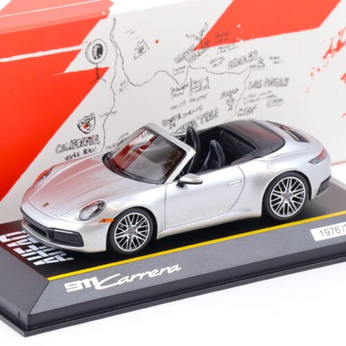 1:43 Minichamps Porsche 911 (992) Carrera Cabriolet AHEAD GT-silver WAP DEALER