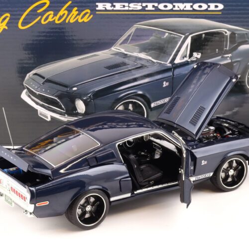 1:18 ACME 1968 Shelby GT500KR Restomod Coupe King Cobra dark blue A1801843