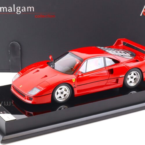 1:18 Amalgam Ferrari F40 Coupe red 1987 Highend Resin with showcase M5904
