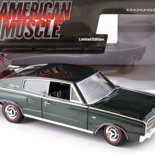 1:18 Auto World 1966 Dodge Charger Hardtop MCACN GG1 dark green