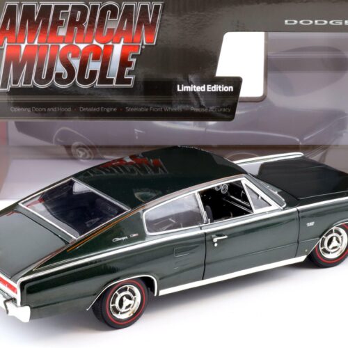 1:18 Auto World 1966 Dodge Charger Hardtop MCACN GG1 dark green
