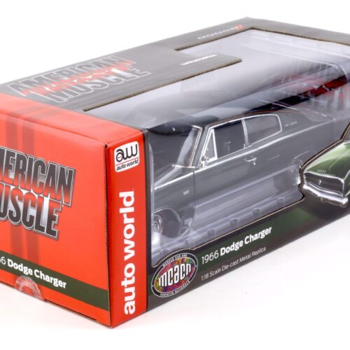 1:18 Auto World 1966 Dodge Charger Hardtop MCACN GG1 dark green