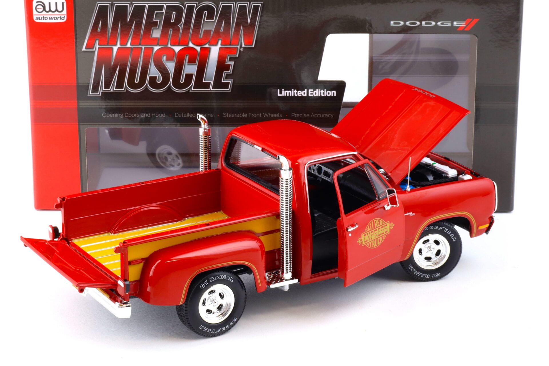 1:18 Auto World 1979 Dodge Utility Pickup Li´l Red Express Truck red