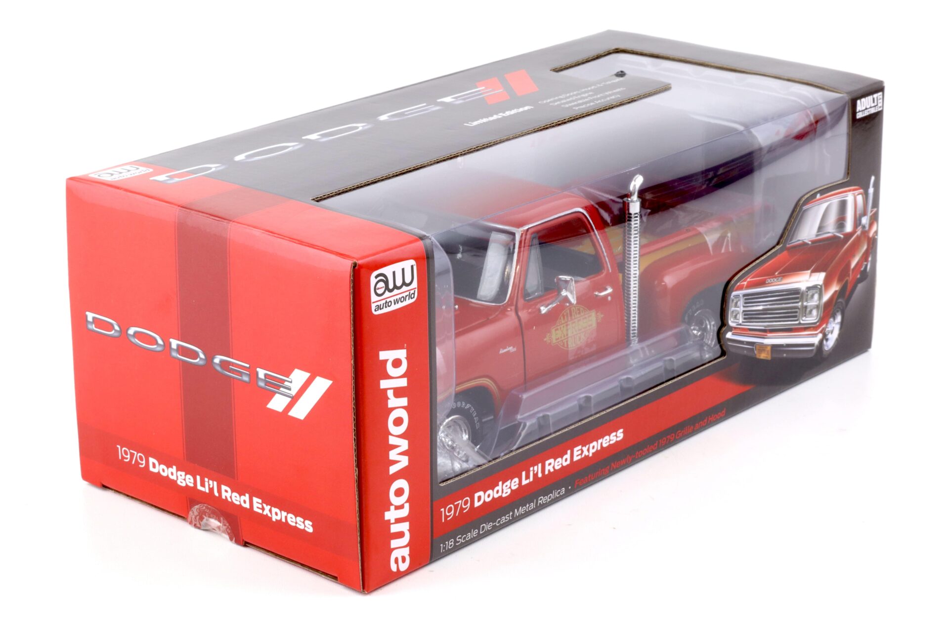 1:18 Auto World 1979 Dodge Utility Pickup Li´l Red Express Truck red