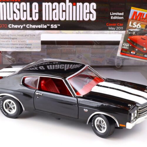 1:18 Auto World 1970 Chevrolet Chevelle SS 454 Coupe Hemmings Tuxedo black