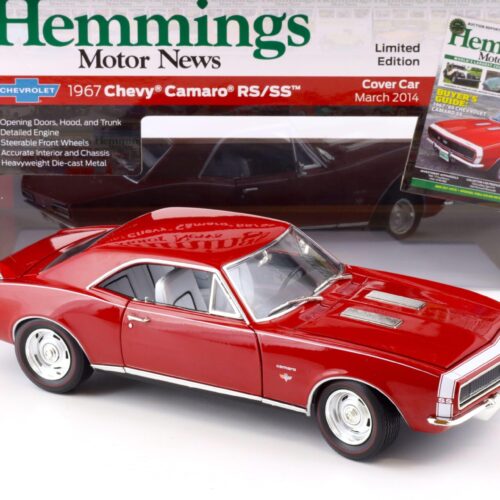 1:18 Auto World 1967 Chevrolet Camaro SS/RS Coupe Hemmings Bolero red