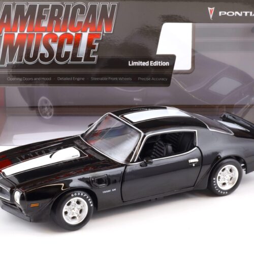 1:18 Auto World 1972 Pontiac Firebird T/A Trans Am Class of 72 Starlight black