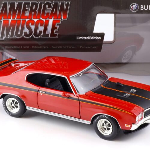 1:18 Auto World 1972 Buick GSX Coupe MCACN Fire red/ black