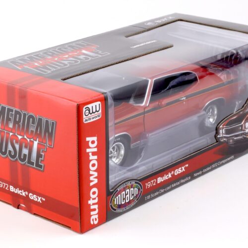 1:18 Auto World 1972 Buick GSX Coupe MCACN Fire red/ black