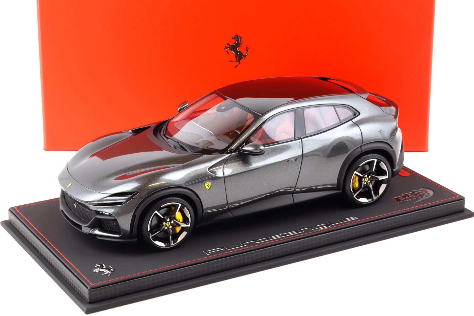 ID 87617 orig.jpg 1:18 BBR Ferrari Purosangue Grigio Silverstone metallic/ red interior - Limited 100 pcs.