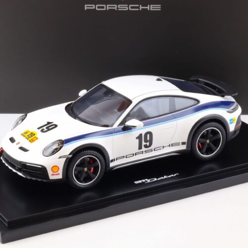 1:18 Spark Porsche 911 (992) Dakar Rallye 1974 Design Kühne & Nagel WAP DEALER