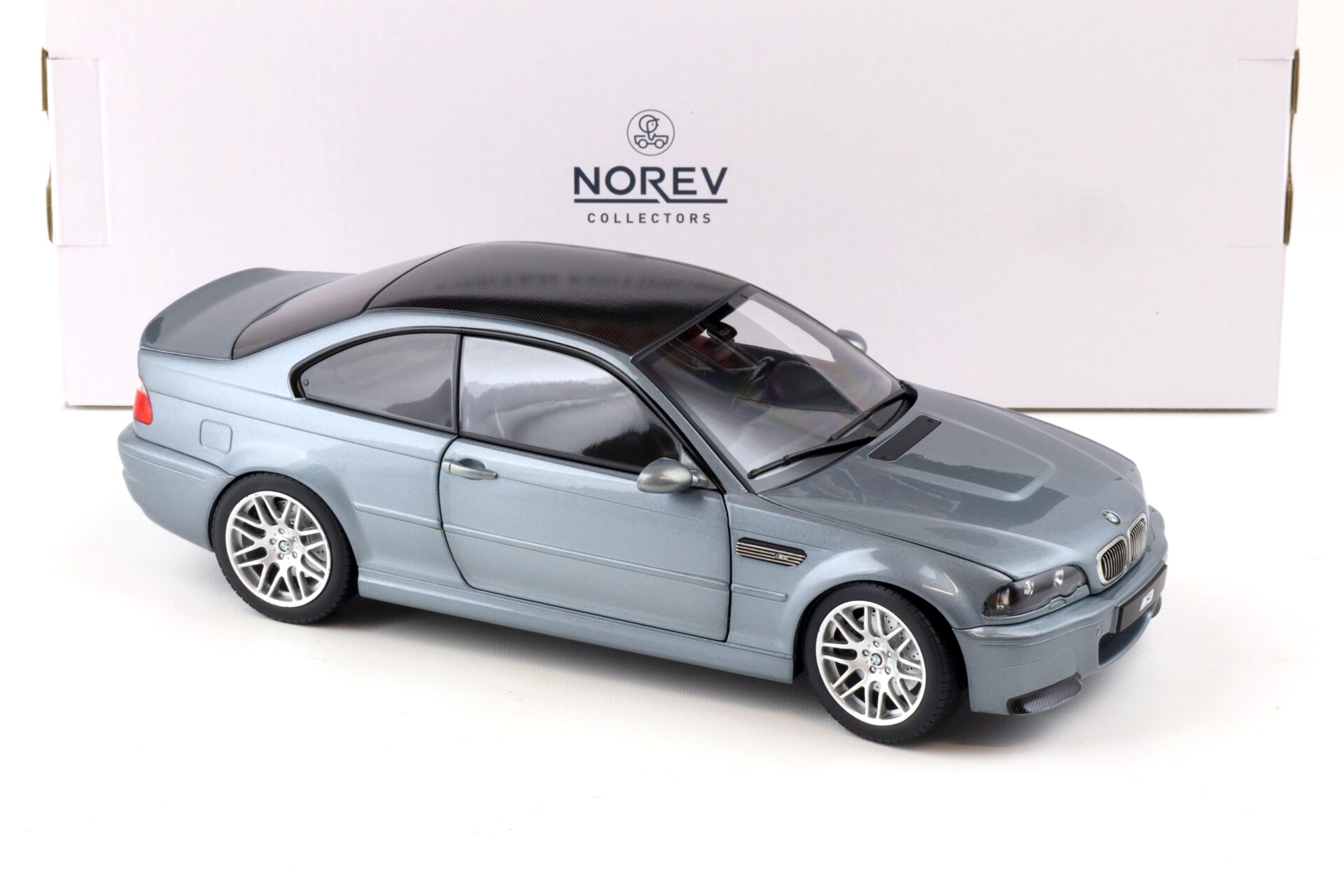 1:18 Norev BMW M3 CSL (E46) Coupe 2003 grey metallic - Limited 1000 pcs.