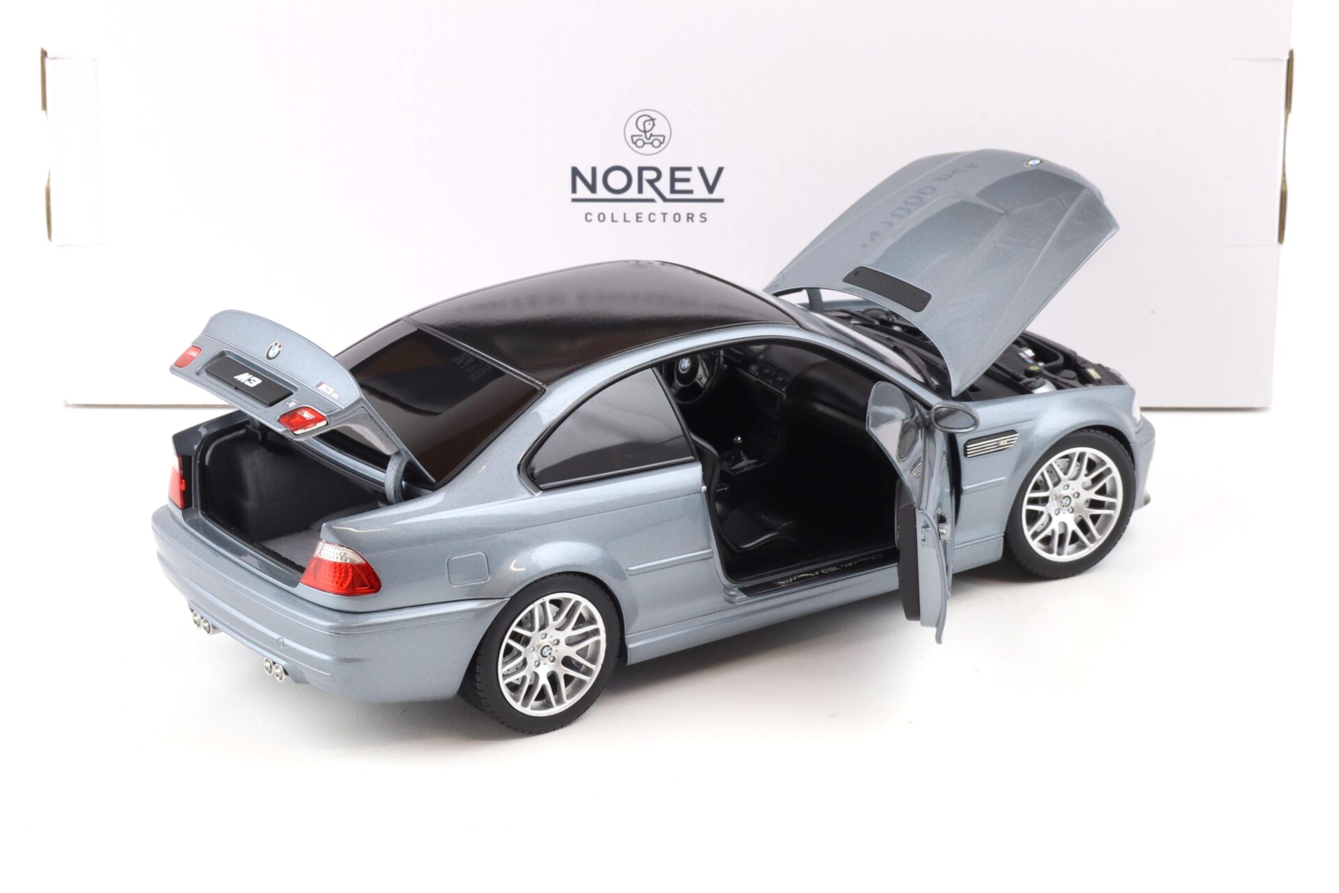 1:18 Norev BMW M3 CSL (E46) Coupe 2003 grey metallic - Limited 1000 pcs.