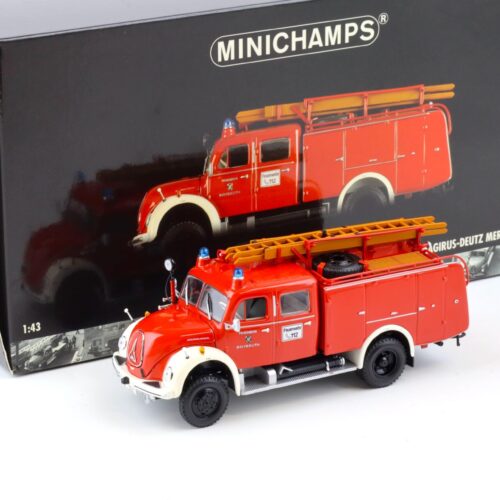 1:43 Minichamps Magirus-Deutz Merkur A TLF 16 Feuerwehr Bayreuth red/white