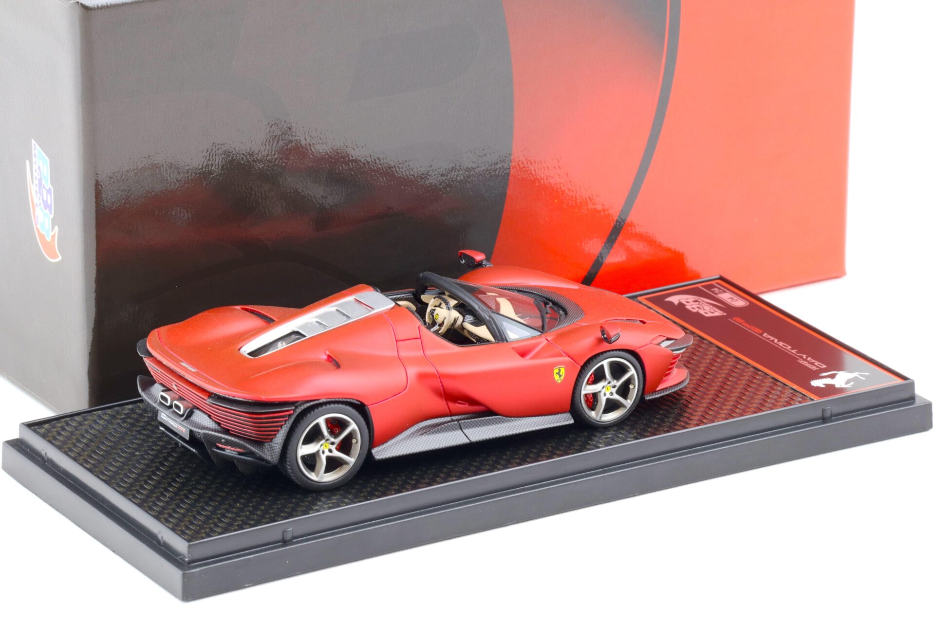 1:43 BBR Ferrari SP3 Daytona Serie Icona Rosso Fuoco Matt red - Limited 34 pcs.