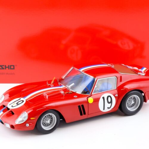 1:18 Kyosho Ferrari 250 GTO 1962 Le Mans #19 Noblet/Guichet red 08438A